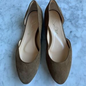 Brown Suede Flats by Sam Edelman